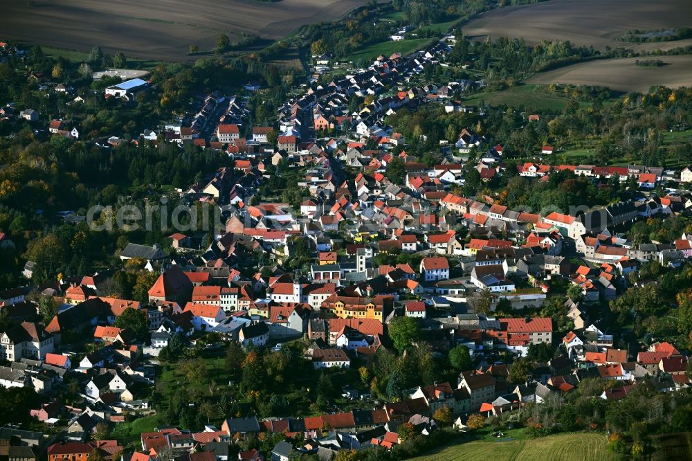 Aerial photograph Gerbstedt - Town View of the streets and houses of the residential areas in Gerbstedt in the state Saxony-Anhalt, Germany