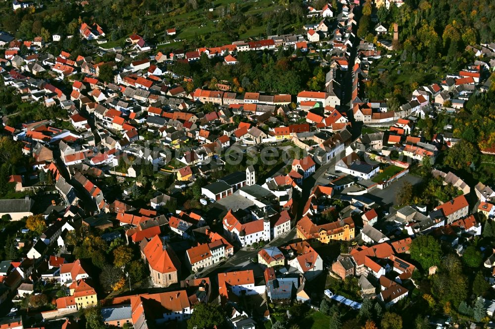 Aerial photograph Gerbstedt - Town View of the streets and houses of the residential areas in Gerbstedt in the state Saxony-Anhalt, Germany