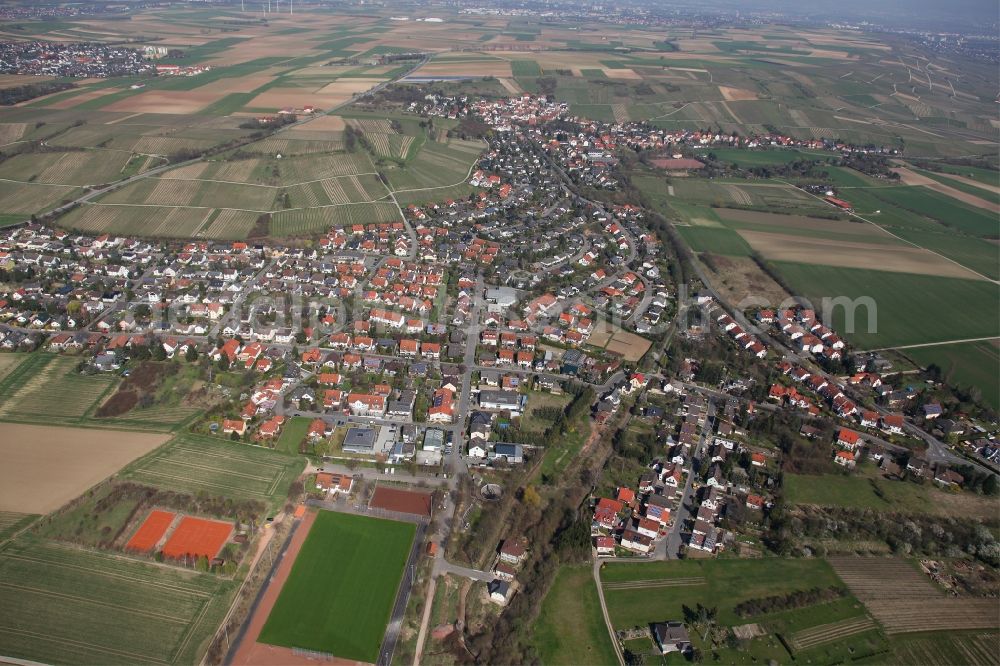 Aerial image Harxheim - Local view of Harxheim in the state of Rhineland-Palatinate