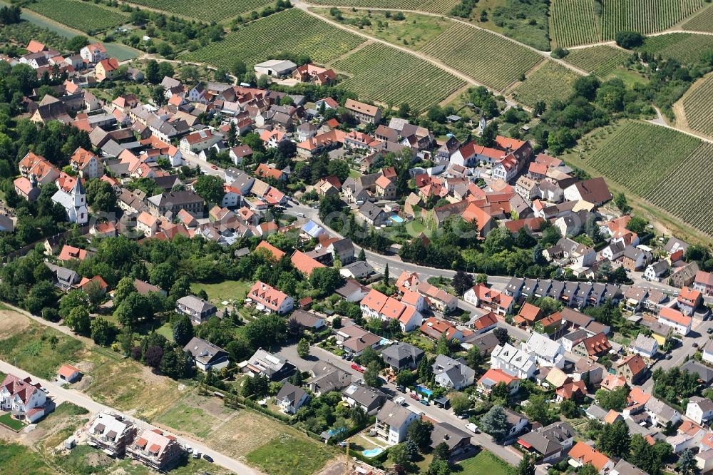 Harxheim from the bird's eye view: Local view of Harxheim in the state of Rhineland-Palatinate