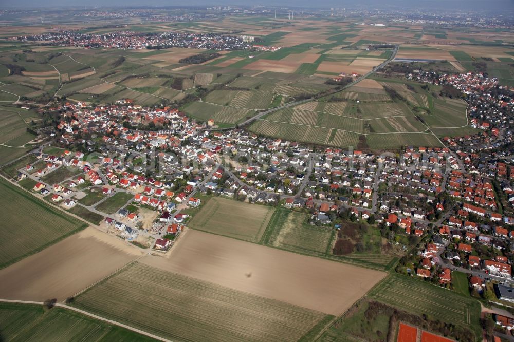 Harxheim from the bird's eye view: Local view of Harxheim in the state of Rhineland-Palatinate