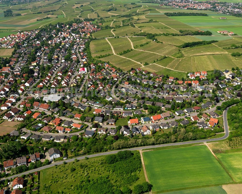 Aerial image Harxheim - Townscape of Harxheim in Rhineland-Palatinate