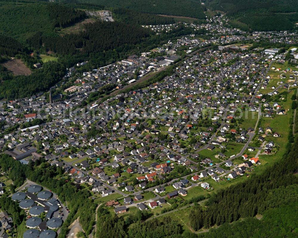 Aerial image Herdorf - View of Herdorf in Rhineland-Palatinate