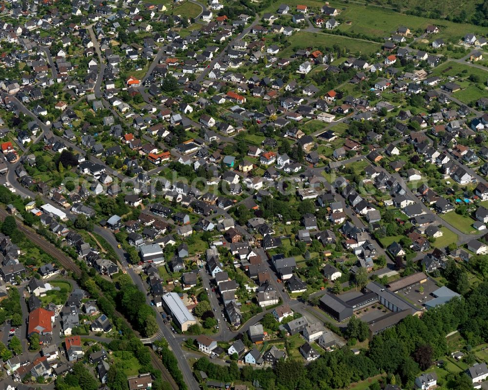 Herdorf from the bird's eye view: View of Herdorf in Rhineland-Palatinate