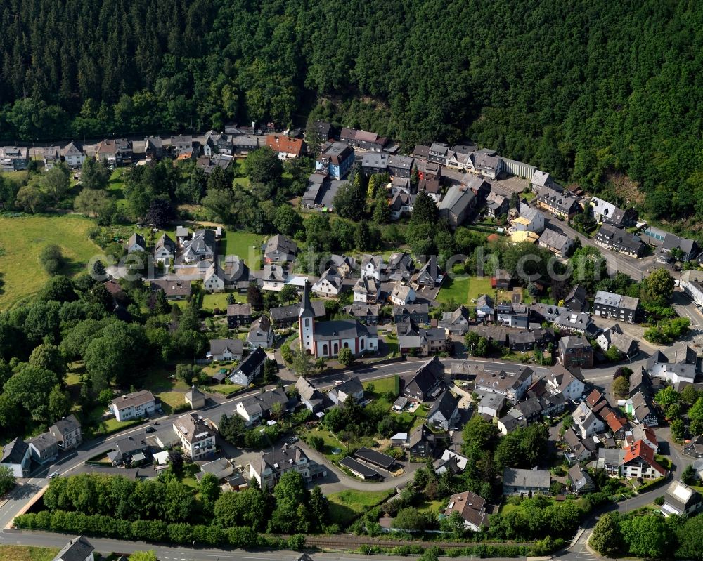 Herdorf from above - View of Herdorf in Rhineland-Palatinate