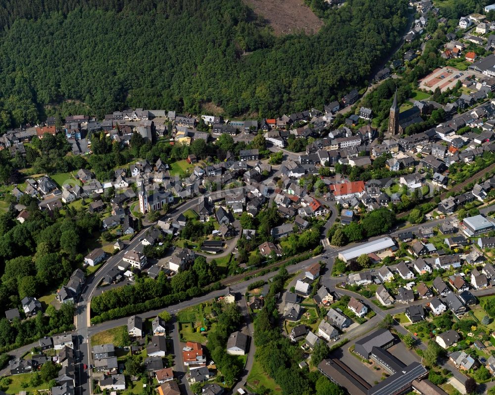 Herdorf from the bird's eye view: View of Herdorf in Rhineland-Palatinate