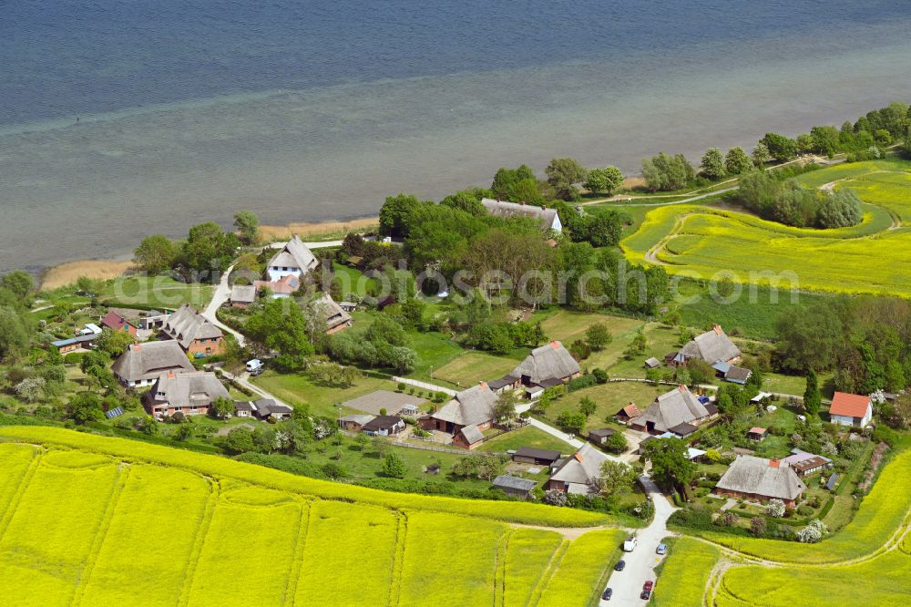 Hansestadt Wismar from above - Townscape on the seacoast in Hansestadt Wismar in the state Mecklenburg - Western Pomerania, Germany