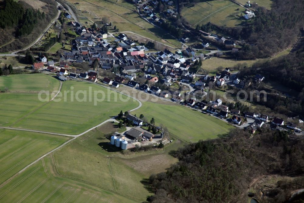 Aerial image Hohenstein Hennethal - Local view of Hohenstein Hennethal in the state of Hesse