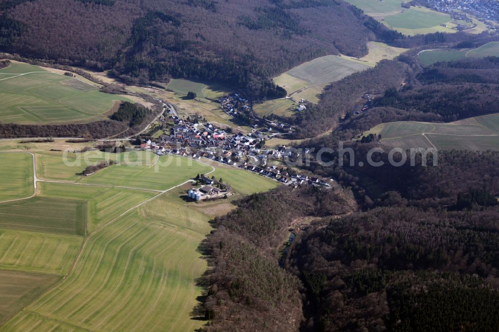 Aerial photograph Hohenstein Hennethal - Local view of Hohenstein Hennethal in the state of Hesse