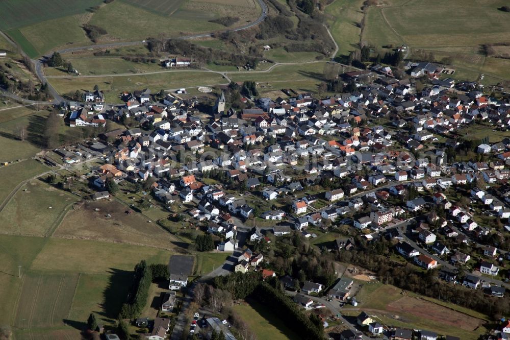 Hohenstein from the bird's eye view: Local view of Hohenstein in the state of Hesse