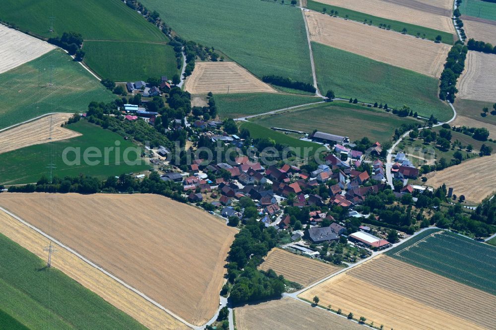 Öhringen from the bird's eye view: Town View of the streets and houses of the residential areas on street Glockenstrasse in the district Unterohrn in Oehringen in the state Baden-Wuerttemberg, Germany