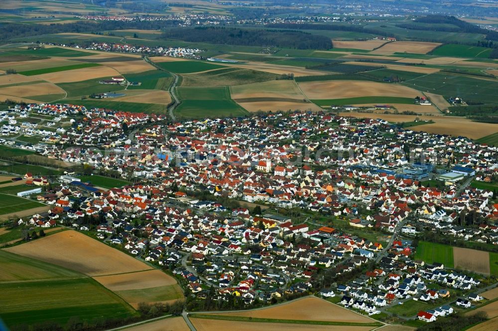 Aerial photograph Ilsfeld - Town View of the streets and houses of the residential areas from Ilsfeld in the state Baden-Wurttemberg, Germany