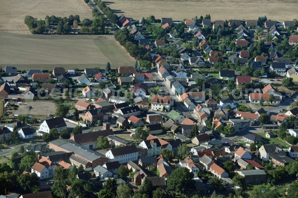 Aerial image Jersleben - Town View of the streets and houses of the residential areas in Jersleben in the state Saxony-Anhalt