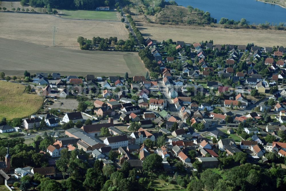 Aerial photograph Jersleben - Town View of the streets and houses of the residential areas in Jersleben in the state Saxony-Anhalt