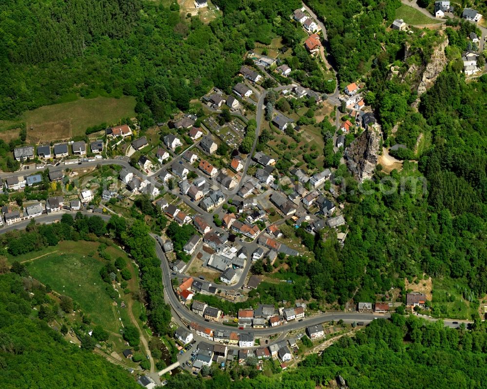 Kallenfels from above - View at Kallenfels in Rhineland-Palatinate