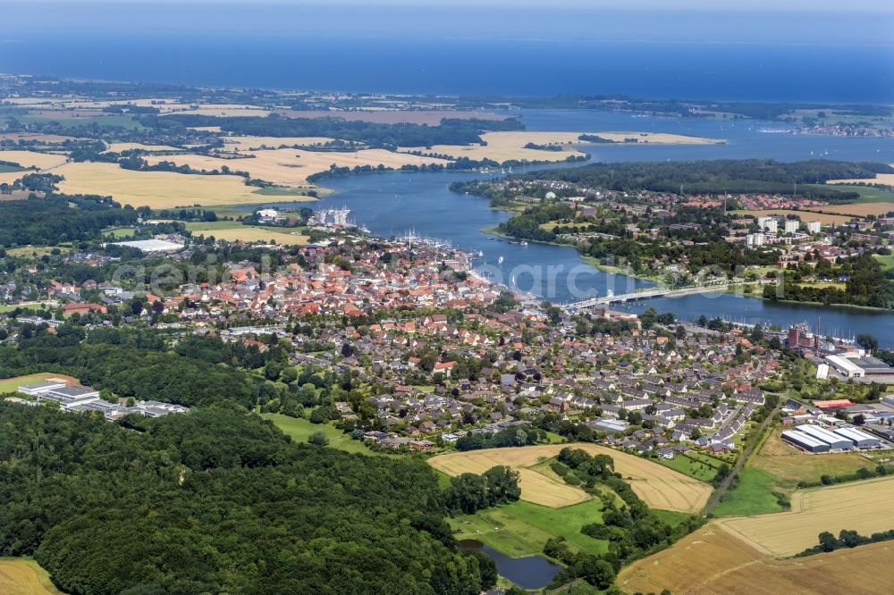 Kappeln from the bird's eye view: Location Kappeln an der Schlei in the state of Schleswig-Holstein, Germany