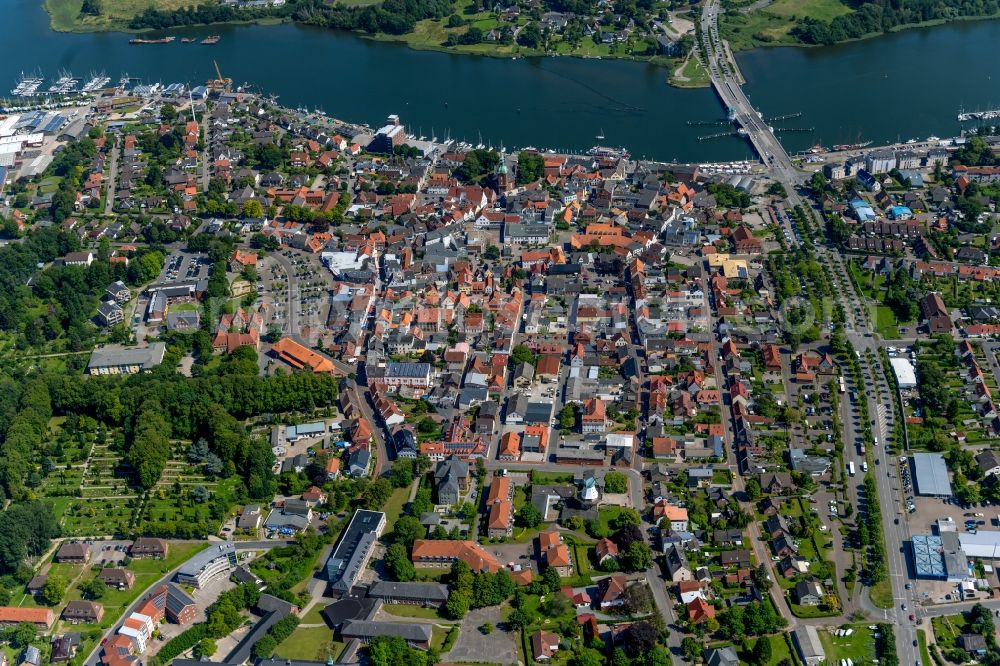 Kappeln from the bird's eye view: Location Kappeln an der Schlei in the state of Schleswig-Holstein, Germany