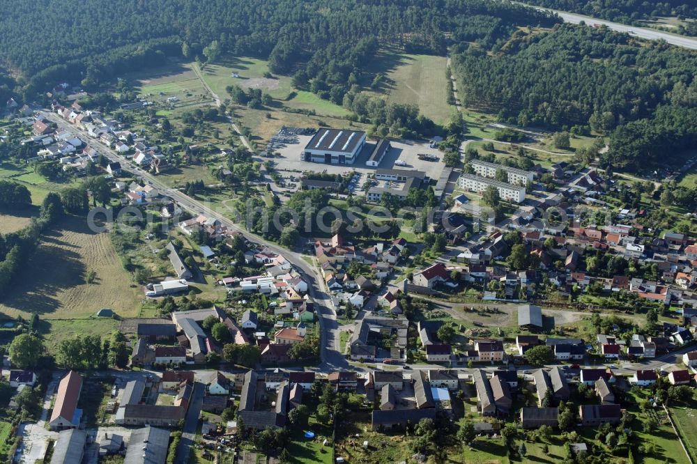 Aerial photograph Kloster Lehnin - Town View of the streets and houses of the residential areas in Kloster Lehnin in the state Brandenburg