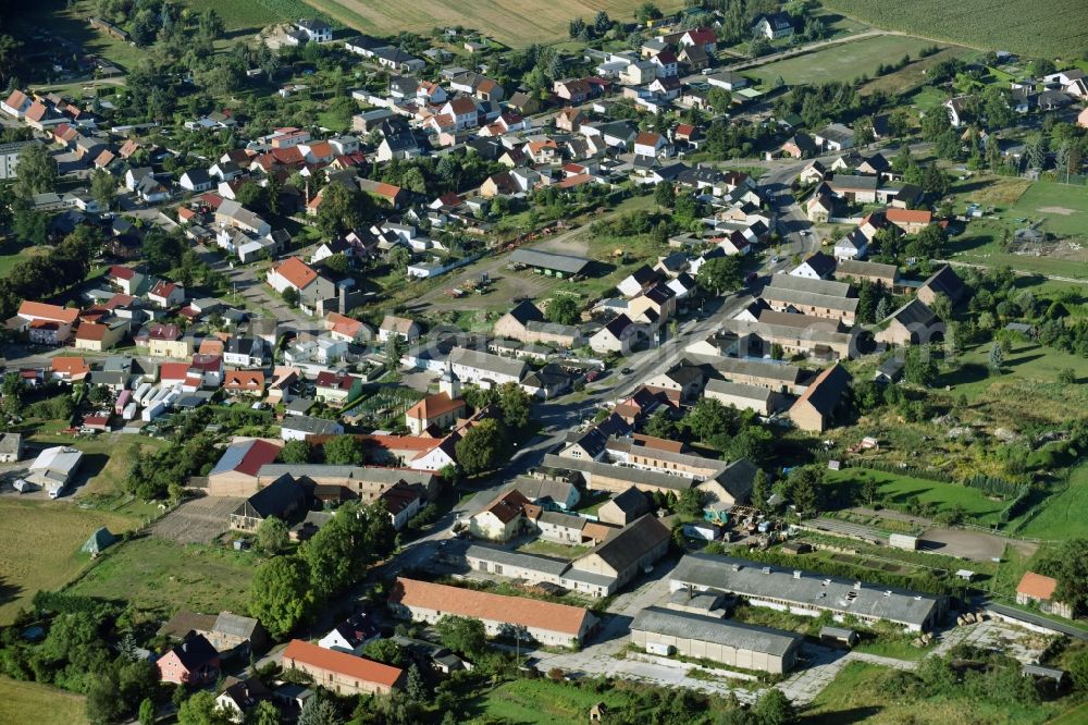 Aerial photograph Kloster Lehnin - Town View of the streets and houses of the residential areas in Kloster Lehnin in the state Brandenburg