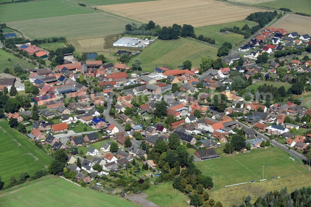 Aerial photograph Knesebeck - View of the village of Knesebeck in the state of Lower Saxony