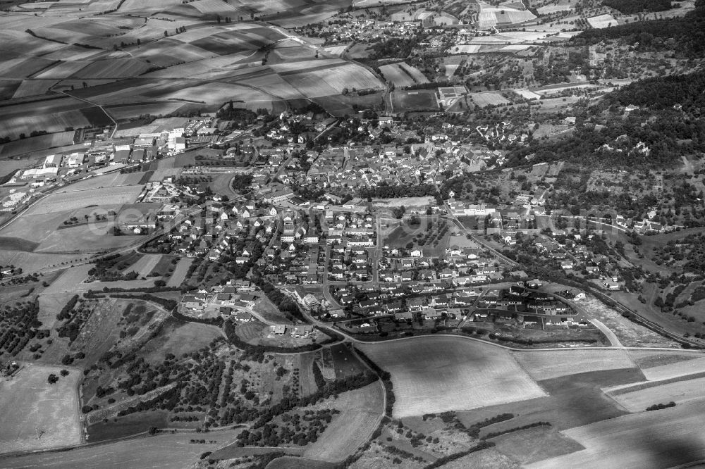 Königsberg in Bayern from above - Village view in Koenigsberg in Bayern in the state Bavaria