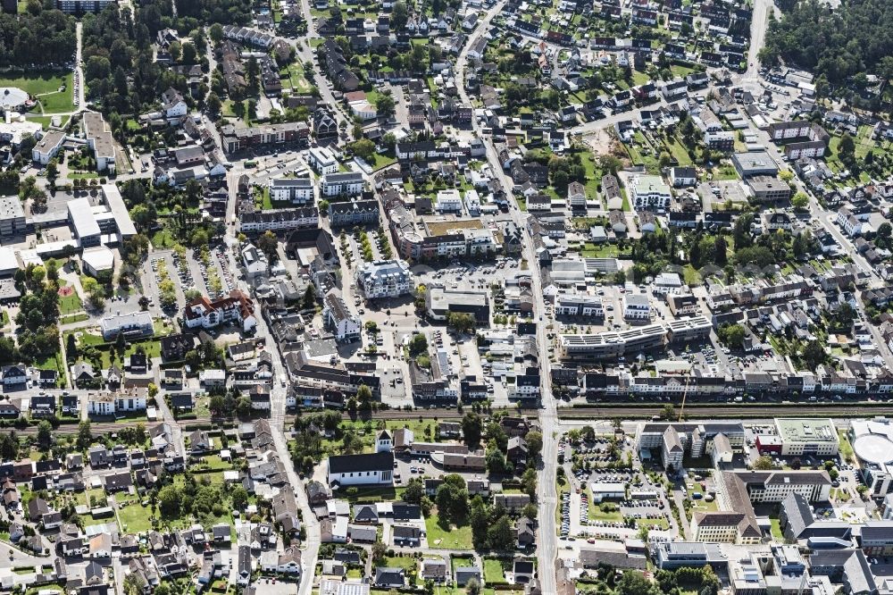 Aerial photograph Kommern Süd - Town View of the streets and houses of the residential areas in Kommern Sued in the state North Rhine-Westphalia, Germany