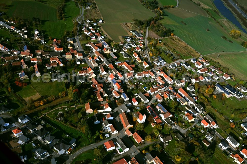 Aerial image Konken - Town View of the streets and houses of the residential areas in Konken in the state Rhineland-Palatinate, Germany