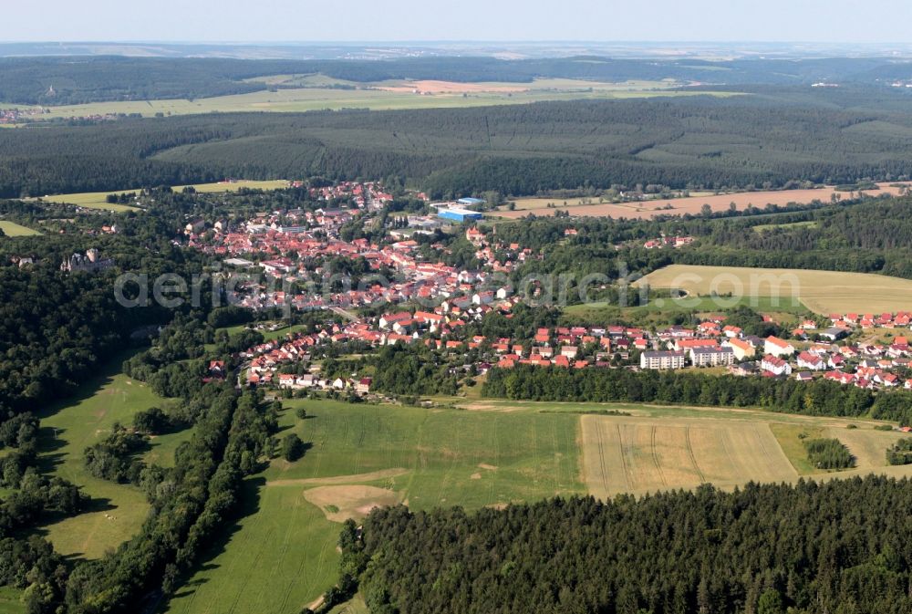 Kranichfeld from above - An overview of Kranichfeld and surrounding in Thuringia