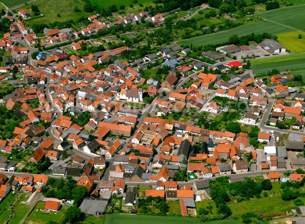 Aerial photograph Kriegsfeld - Town View of the streets and houses of the residential areas in Kriegsfeld in the state Rhineland-Palatinate, Germany