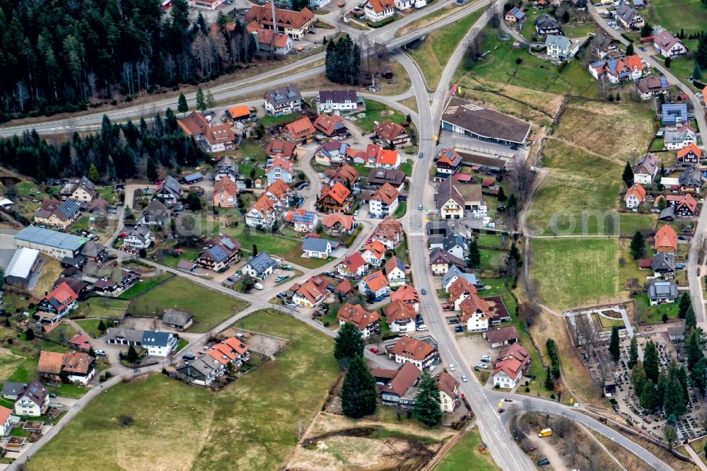 Aerial photograph Sankt Peter - Town View of the streets and houses of the residential areas in Sankt Peter in the state Baden-Wurttemberg, Germany