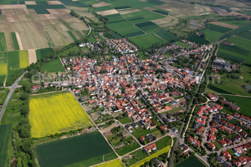 Aerial photograph Wallertheim - View of Wallertheim in the state of Rhineland-Palatinate