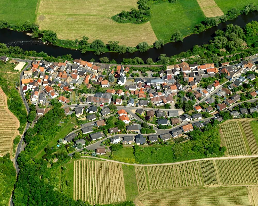 Laubenheim from the bird's eye view: District view of Laubenheim in the state Rhineland-Palatinate