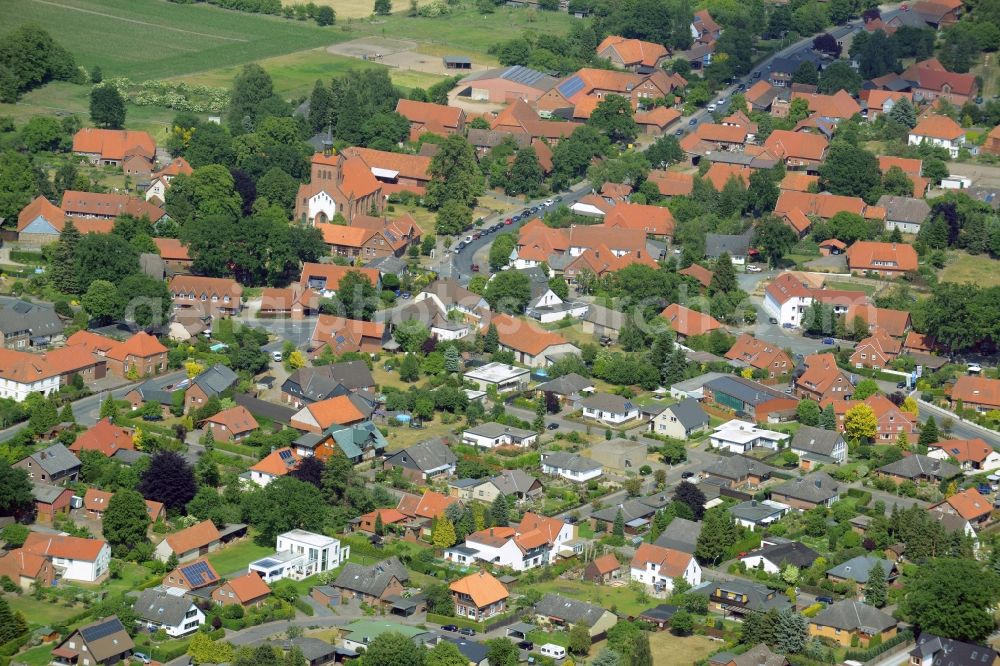 Aerial photograph Leiferde - Town View of the streets and houses of the residential areas in Leiferde in the state Lower Saxony