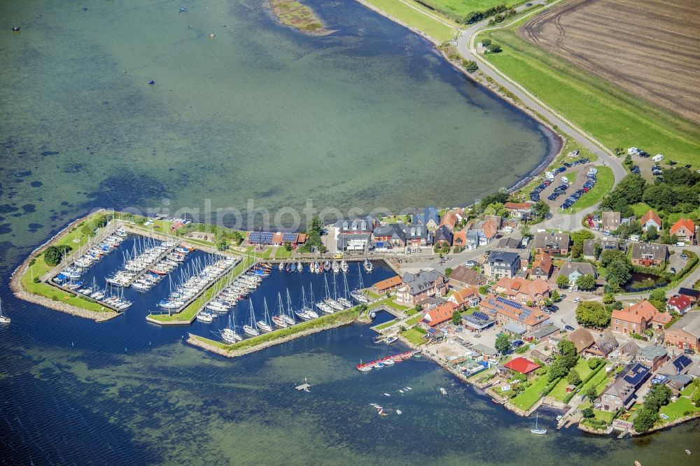 Fehmarn from the bird's eye view: View of Lemkenhafen in Fehmarn in the state Schleswig-Holstein