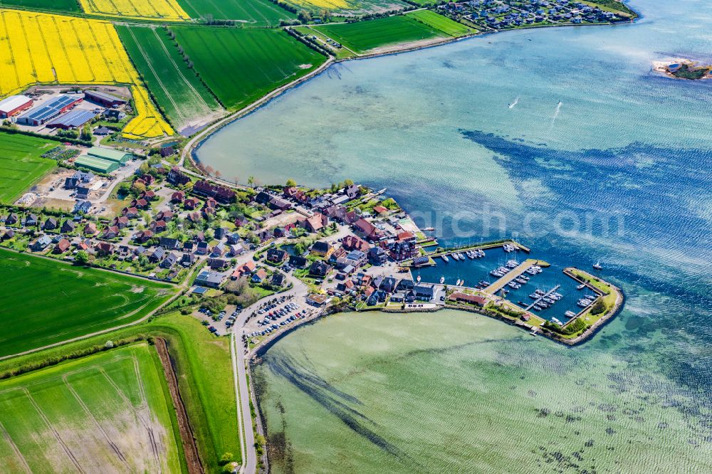 Fehmarn from the bird's eye view: View of Lemkenhafen in Fehmarn in the state Schleswig-Holstein