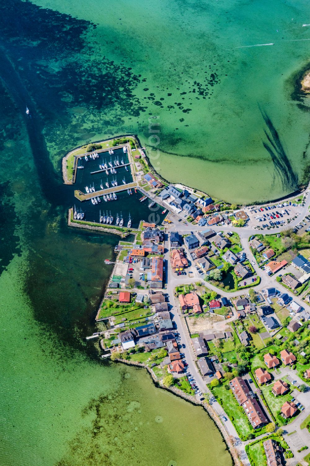 Aerial photograph Fehmarn - View of Lemkenhafen in Fehmarn in the state Schleswig-Holstein