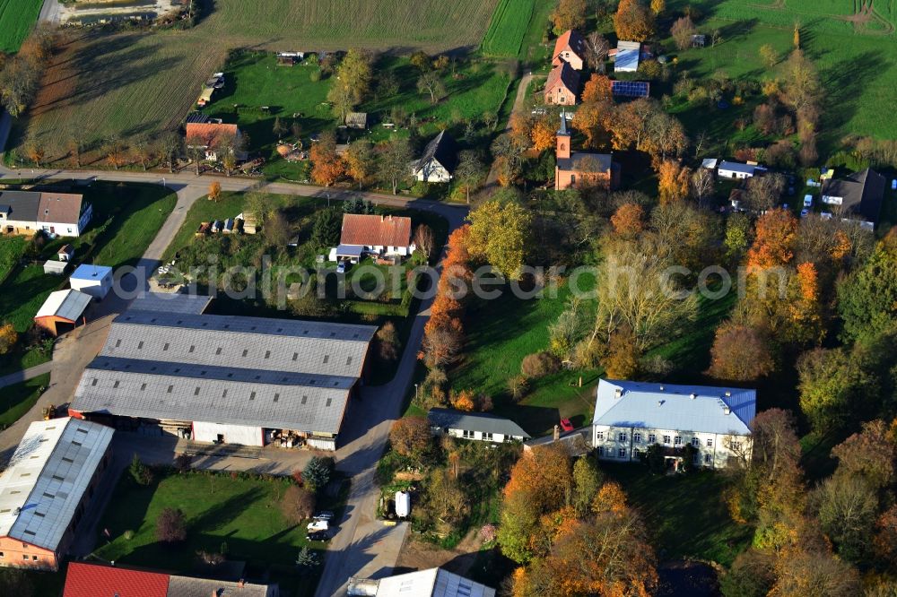 Aerial image Eichhorst Liepen - Town view of Liepen in Eichhorst in the state Mecklenburg-West Pomerania