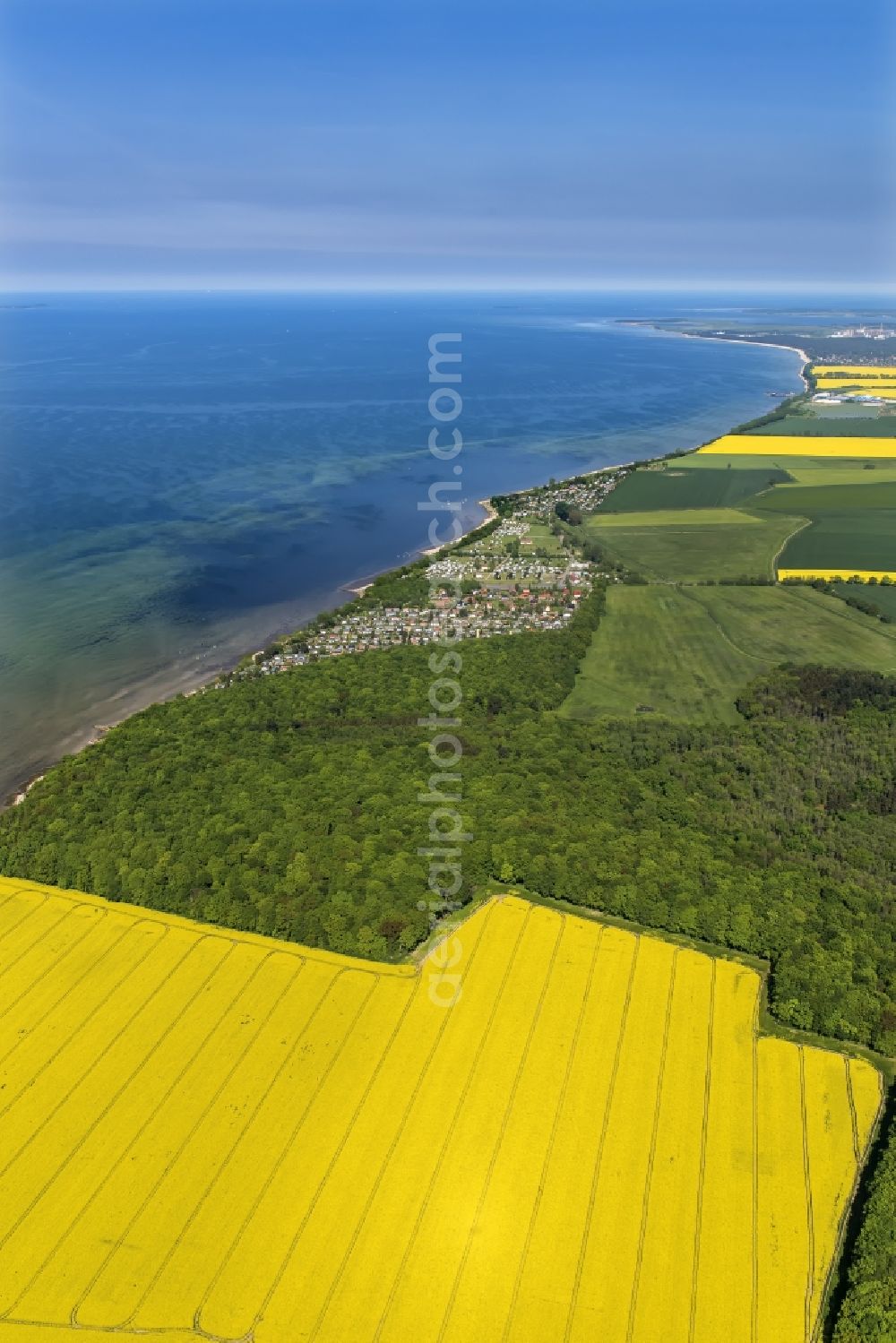 Aerial photograph Loissin - Location in Loissin in the state Mecklenburg-Vorpommern, Germany