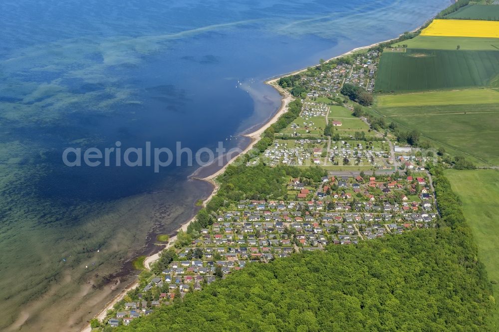 Loissin from above - Location in Loissin in the state Mecklenburg-Vorpommern, Germany