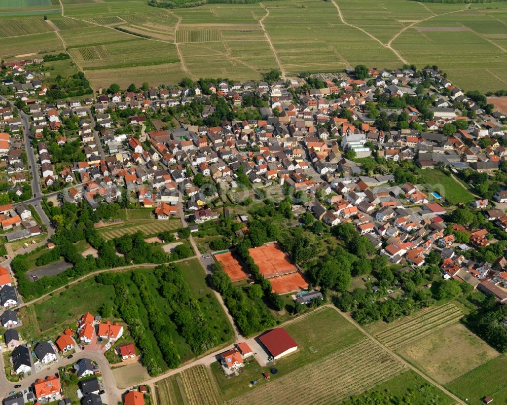 Lörzweiler from the bird's eye view: View at Loerzweiler in Rhineland-Palatinate