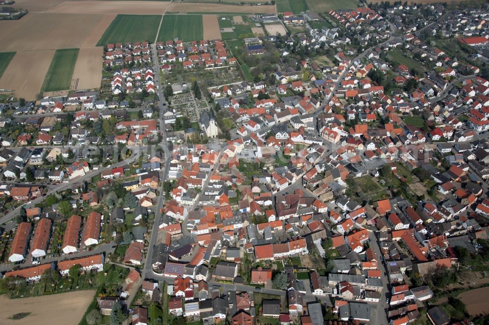 Aerial photograph Mainz Ebersheim - Local view of Mainz Ebersheim in Rhineland-Palatinate