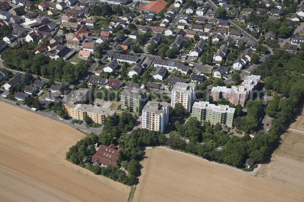 Aerial image Mainz - View at Mainz Ebersheim in the state of Rhineland-Palatinate