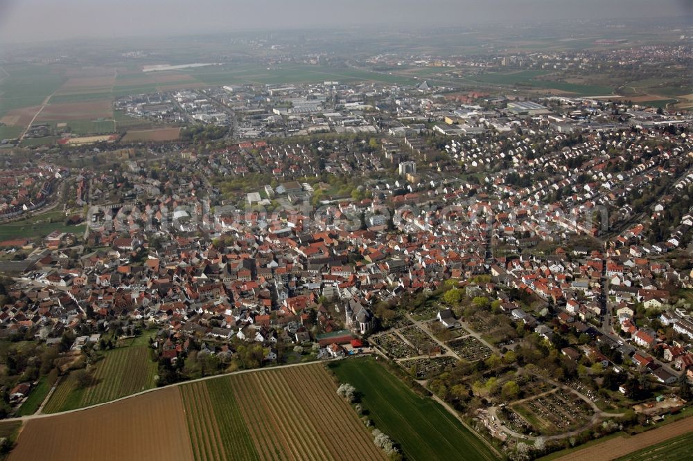 Aerial photograph Mainz Hechtsheim - Local view of Mainz Hechtsheim in Rhineland-Palatinate