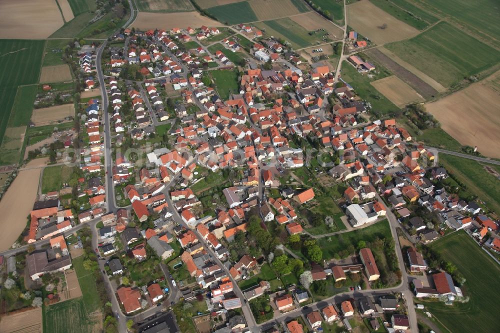 Aerial image Mauchenheim - Local view of Mauchenheim in the state of Rhineland-Palatinate