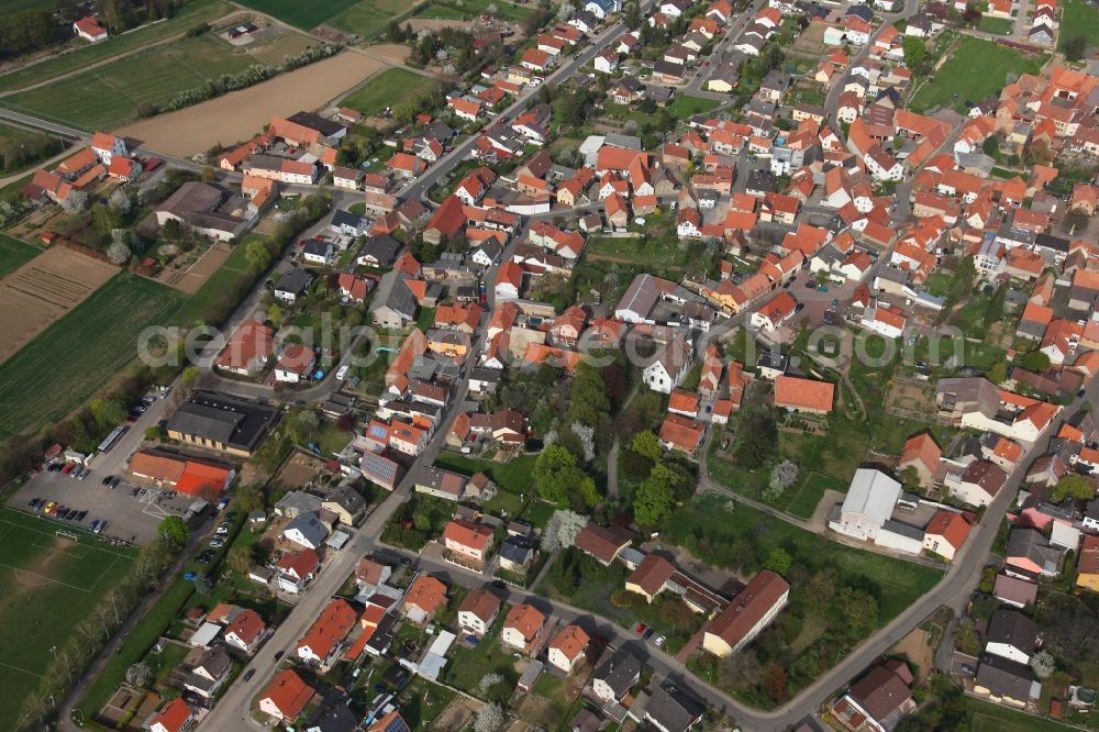 Aerial photograph Mauchenheim - Local view of Mauchenheim in the state of Rhineland-Palatinate