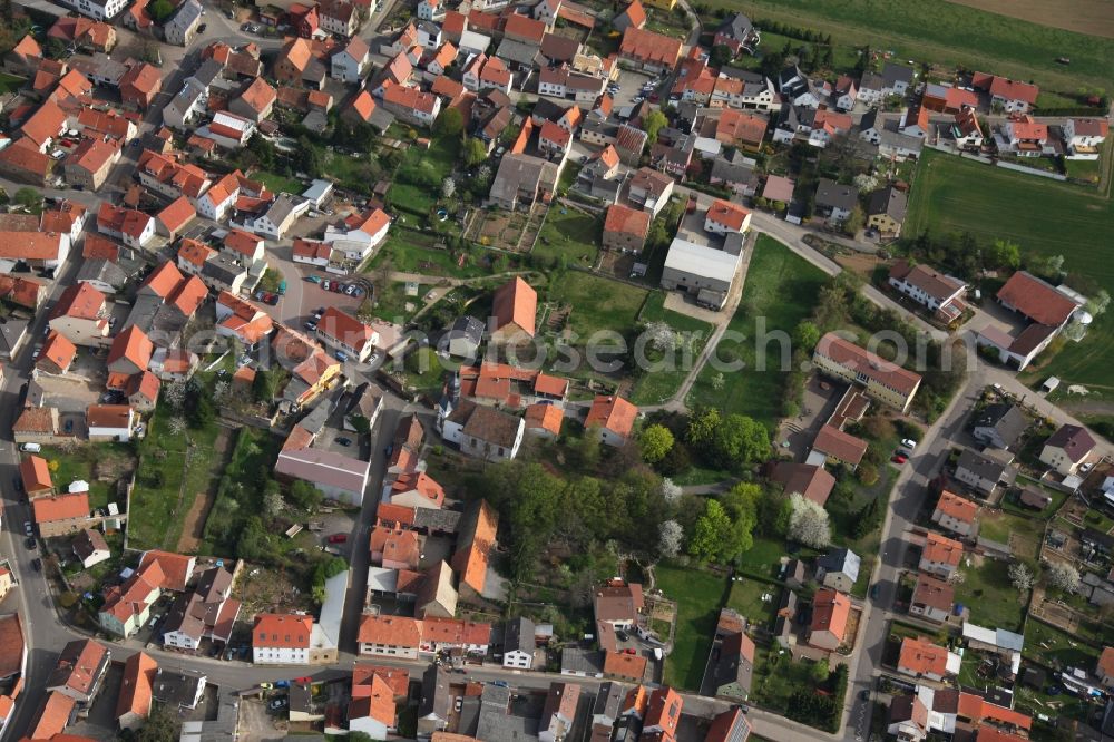 Aerial photograph Mauchenheim - Local view of Mauchenheim in the state of Rhineland-Palatinate