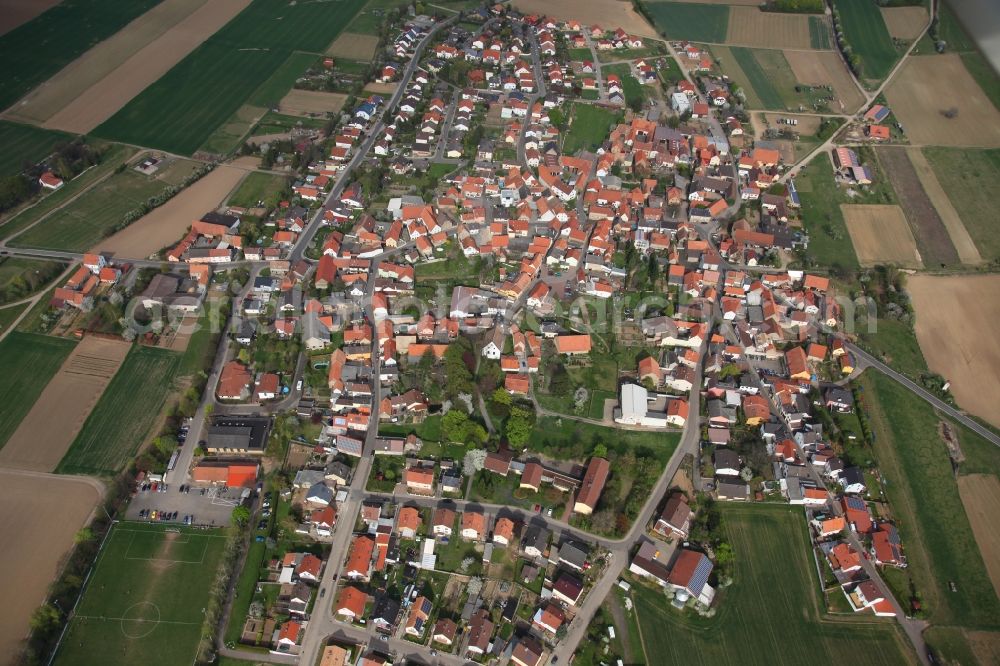 Mauchenheim from above - Local view of Mauchenheim in the state of Rhineland-Palatinate