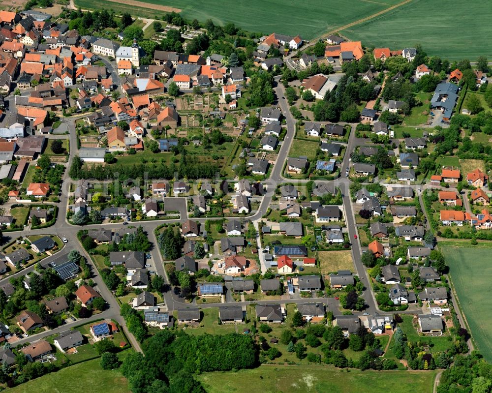 Aerial photograph Meddersheim - District view of Meddersheim in the state Rhineland-Palatinate