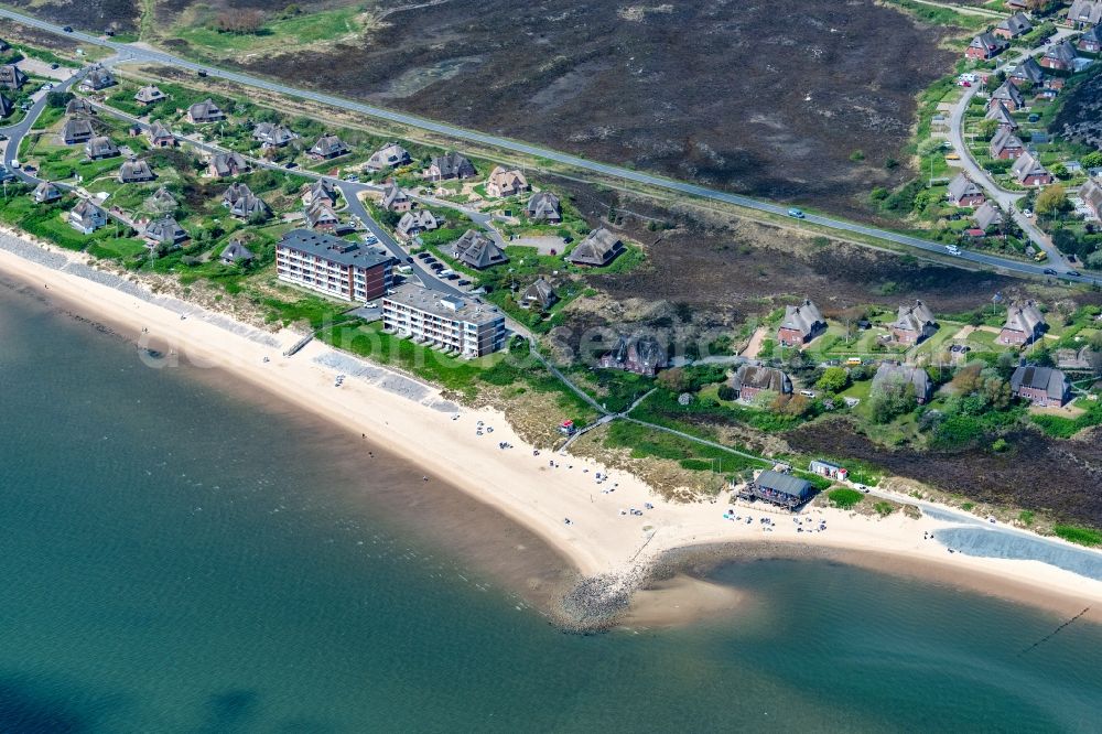 Aerial image List - Townscape on the seacoast in List at the island Sylt in the state Schleswig-Holstein, Germany