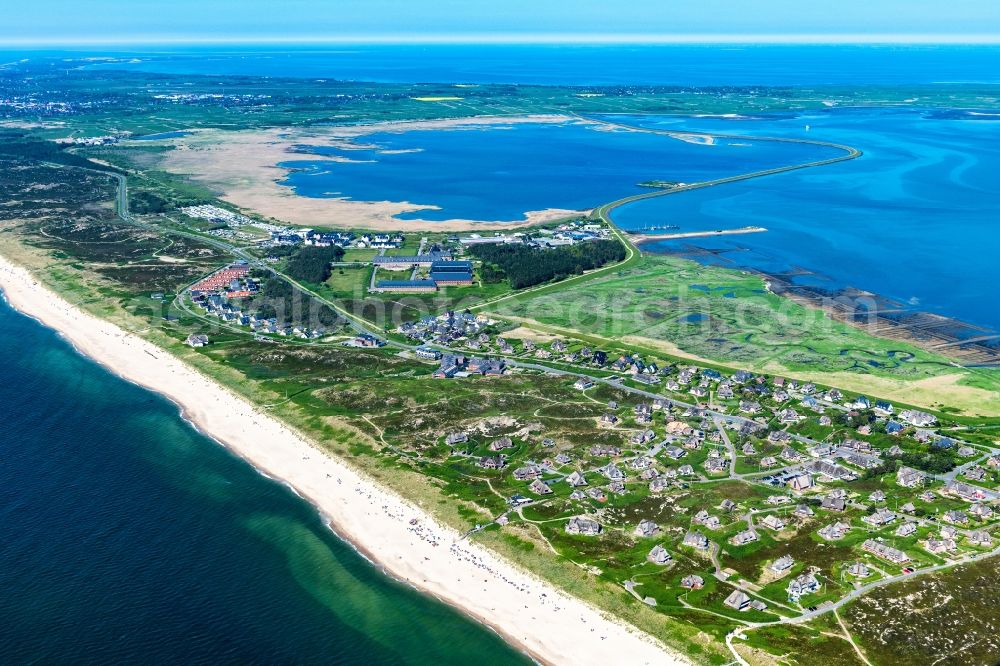 Aerial photograph Sylt - Townscape on the seacoast in Rantum (Sylt) at the island Sylt in the state Schleswig-Holstein, Germany